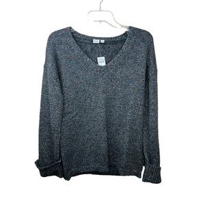 Gap Black Multi Color Knit Sweater Size Small